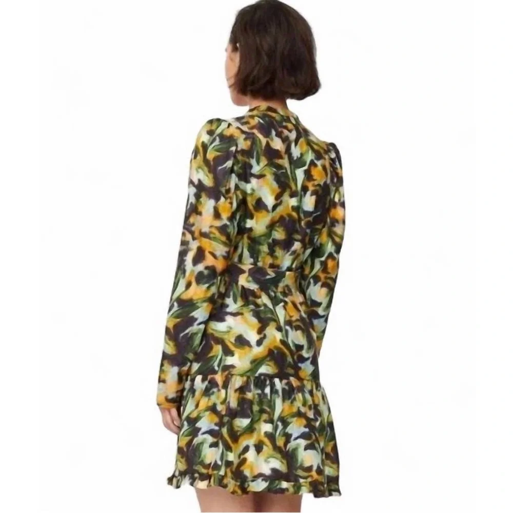 NWT Marie Oliver Velma Mini Dress in Tiger Lily, Size XS - Picture 2 of 7